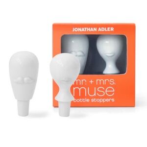 Jonathan Adler MR. & MRS. MUSE WINE BOTTLE STOPPER SET | NWOT